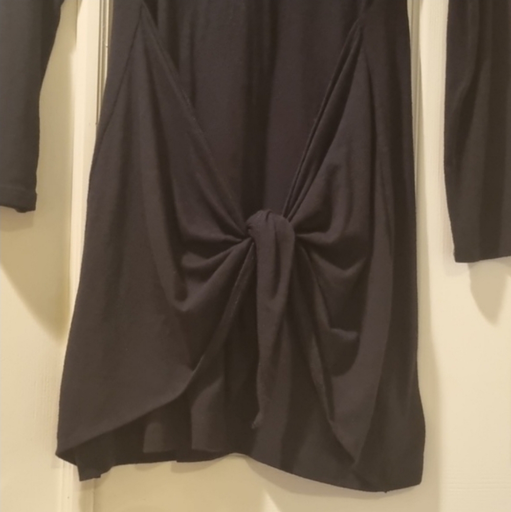 AERIE Front Tie Dress Black Size Medium - Picture 8 of 11